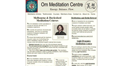 Desktop Screenshot of ommeditation.com.au